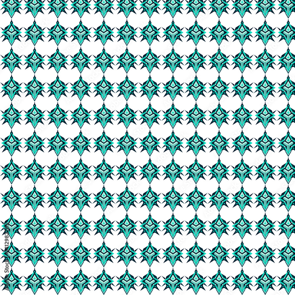 Poster futuristic fractals patterns design