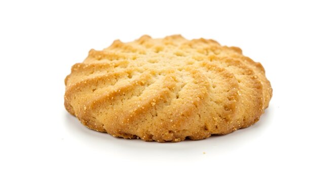 Osmania biscuit cookie white background