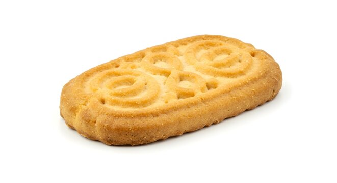 Osmania biscuit cookie white background