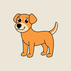Dog Vector Art Illustration