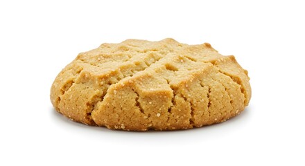Tahini cookie white background