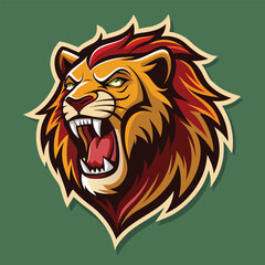 lion head vector