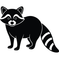 Obraz premium Raccoon vector animal