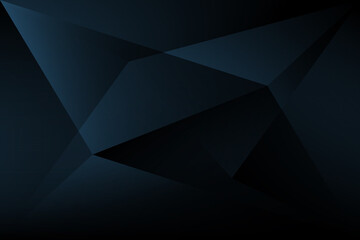 Geometric background with triangle shapes. Dark blue design for web, banners and headers. Abstract geometric background.