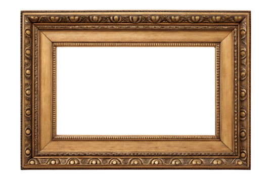 Elegant Picture Frame. Empty Border for Artwork and Photography Display.