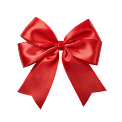 
Isolated Red Ribbon Bow.