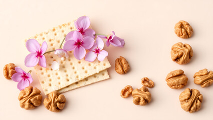 Fototapeta premium spa still life with flowers and cards, HD and 4K image