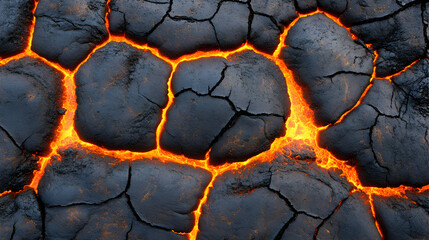 Close Up View Of Volcanic Lava Rock Surface