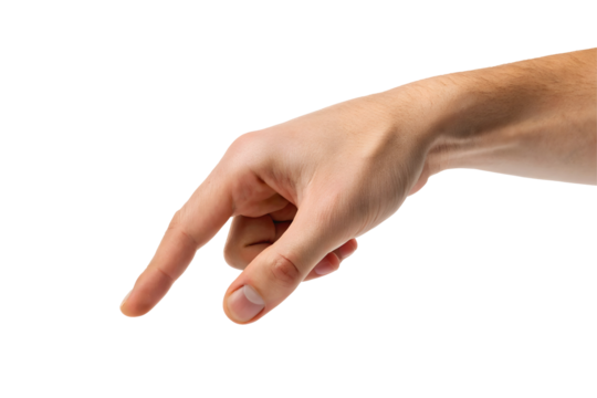 Hand Preparing to Push a White Notification Button.