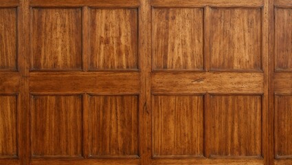 Sophisticated walnut paneling with raised rectangles and shadow details Perfect for interior design projects