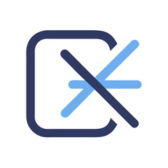 Fototapeta premium Close Icon Representing Cancel or Exit Action