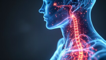 Human anatomy visualization medical science digital illustration studio setting close-up view advanced concepts for seo impact