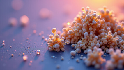 Image shows a close-up of THCA crystals with a glowing effect.