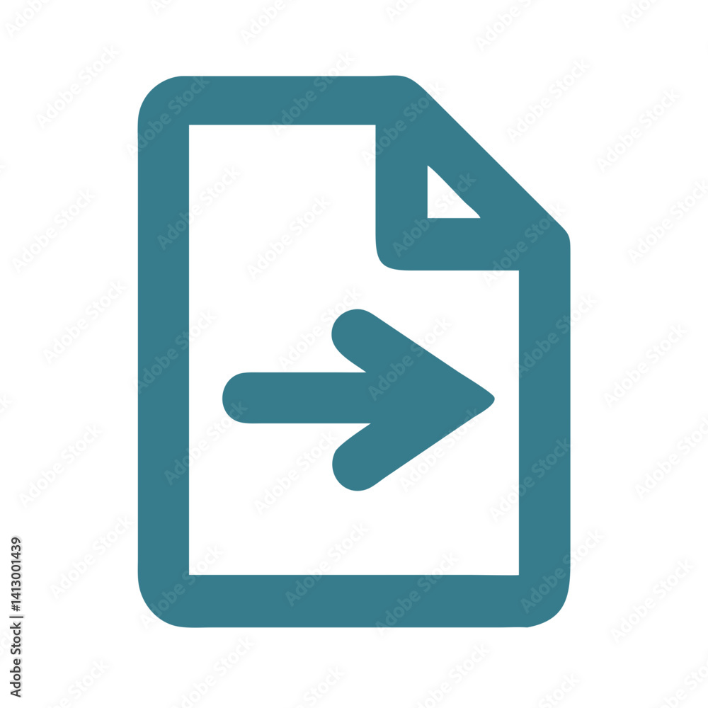 Aufkleber download arrow icon representing file retrieval
