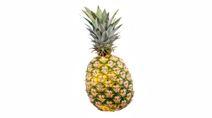 Fototapeta premium a single pineapple on a transparent background, PNG image, PNG file, Generative art.