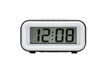 Electronic Alarm Clock Showing Time Readout on Display.