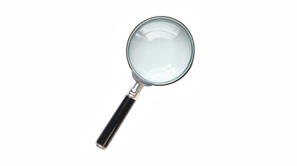 a magnifying glass on a transparent background, PNG image, PNG file, Generative art.