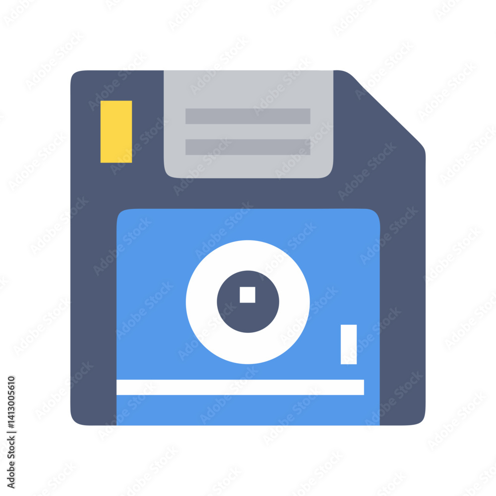 Poster Floppy Disk Icon Representing Legacy Data Storage