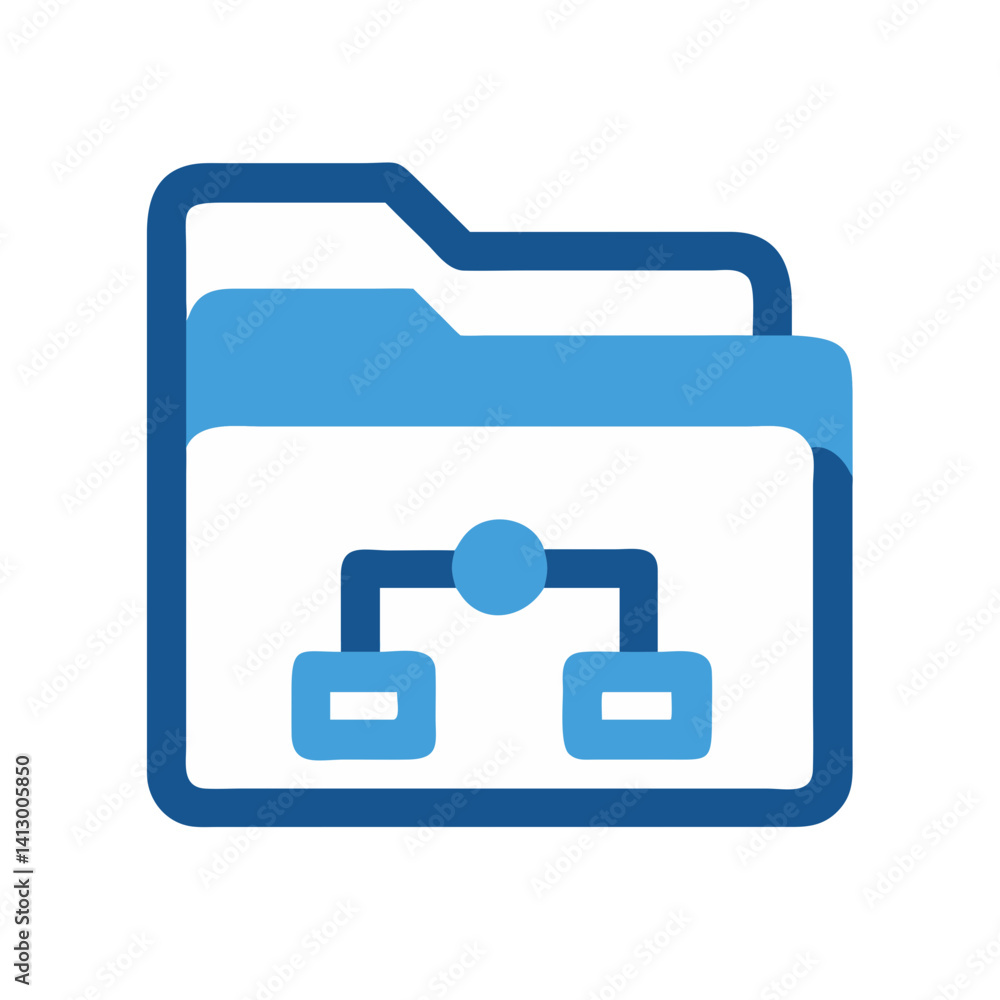 Leinwandbilder Folder Icon Representing File Directory System