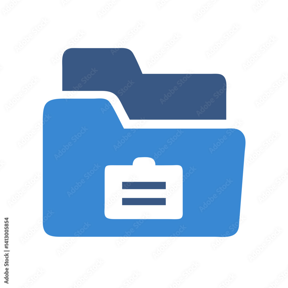Aufkleber Folder Icon Representing File Directory System