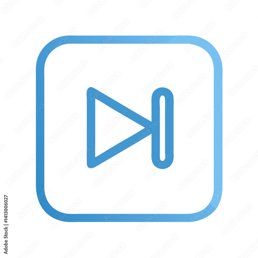 Poster forward button icon representing next media playback