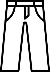 Pant outline icon vector illustration