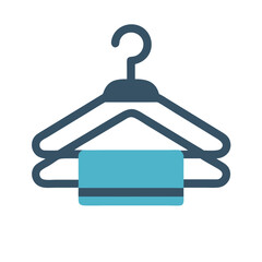 Hanger with Robe Icon Representing Room Wardrobe