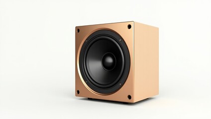 Fototapeta premium Rose Gold Subwoofer - High-End Audio Technology