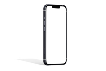Mockup / template. Smartphone with blank screens for your design isolated on white background.