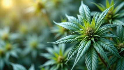 A close-up of marijuana buds with THCA crystals, highlighting their texture and natural colors.