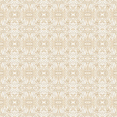  Golden ornamental seamless vector pattern, medieval, oriental style