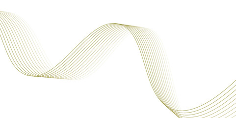 Fototapeta premium Abstract vector modern background with grey wavy lines and particles. Abstract wave element for design. Wave with lines created using blend tool. Curved wavy line, smooth stripe.