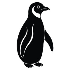 penguin on a white background free vector file