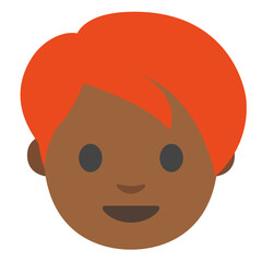 Red Hair Emoji Face
