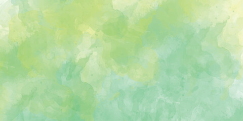 Watercolor border on white blue green and white background of watercolor clouds texture, abstract painted white smoke or haze in blotches and blobs 