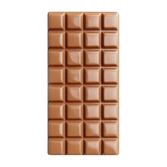 chocolate bar on transparent background, at generated
