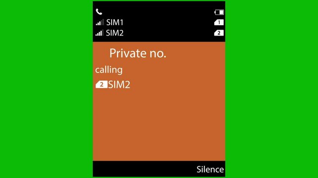 Private No. call screen footage