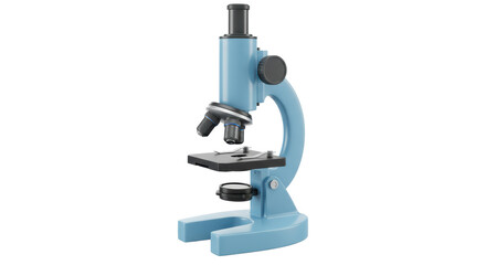 Isolated Light Blue Microscope
