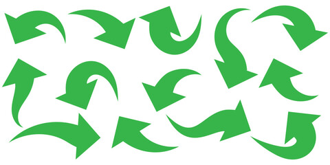 Black arrow icon on white background. flat style. arrow icon for your web site design, logo, app, UI. arrow indicated the direction symbol. curved arrow sign.