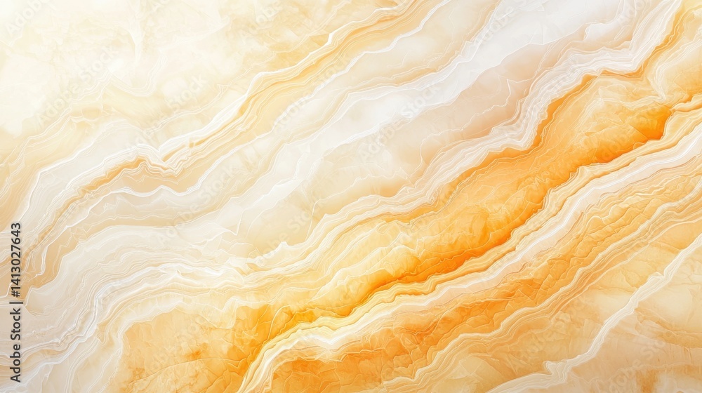 Aufkleber soft, flowing shapes in shades of orange and cream create a warm, inviting atmosphere. the layers in