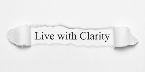 Live with Clarity	
