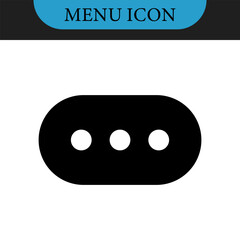 Hamburger web and mobile app menu icons, vector buttons for website UI navigation. Hamburger or burger line app menu for home or drop list and application drawer or more menu bars in mobile app