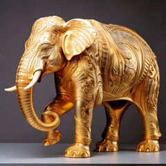 vergoldeter Elefant*