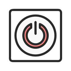 Power Button Icon Representing System Startup