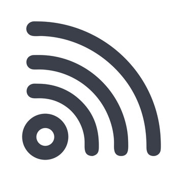 RSS Signal Icon Representing Feed Subscription Notification