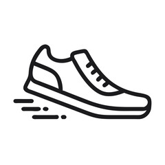 Running Shoe Icon Representing Track and Field Sports