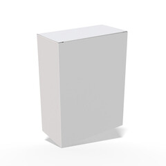 Naklejka premium white cardboard box