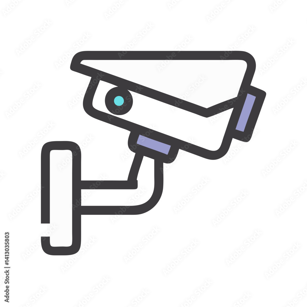 Aufkleber security camera icon representing surveillance monitoring