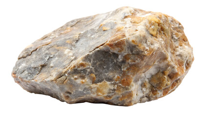Obraz premium Large rock stone isolated on transparent background