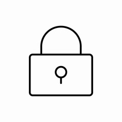 Lock security protection icon vector sign